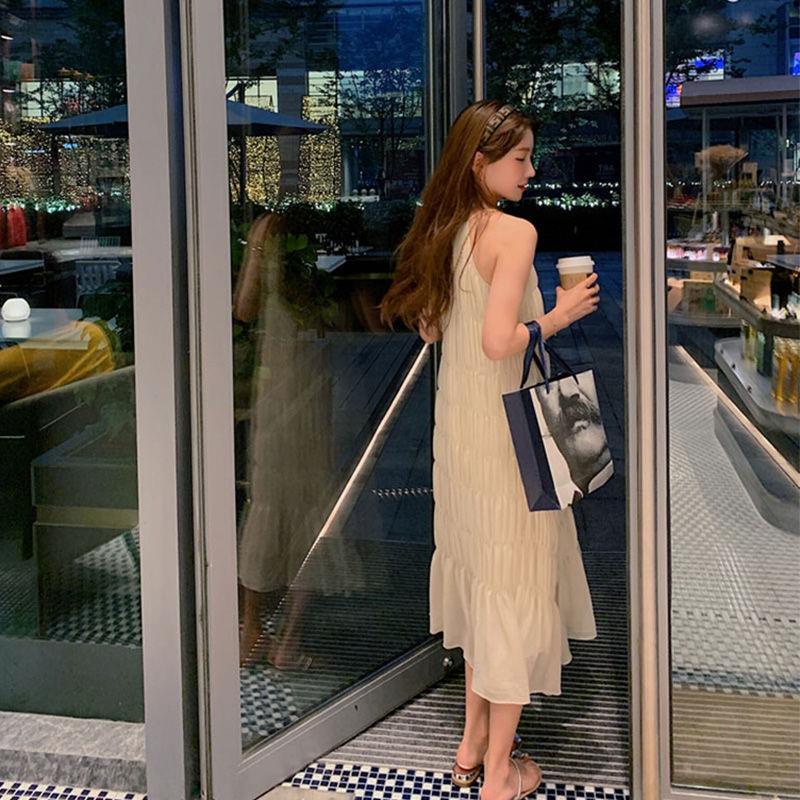 Đầm Hai Dây Dáng Dài Phong Cách Pháp Thời Trang Mùa Hè Hàng Mới 2022