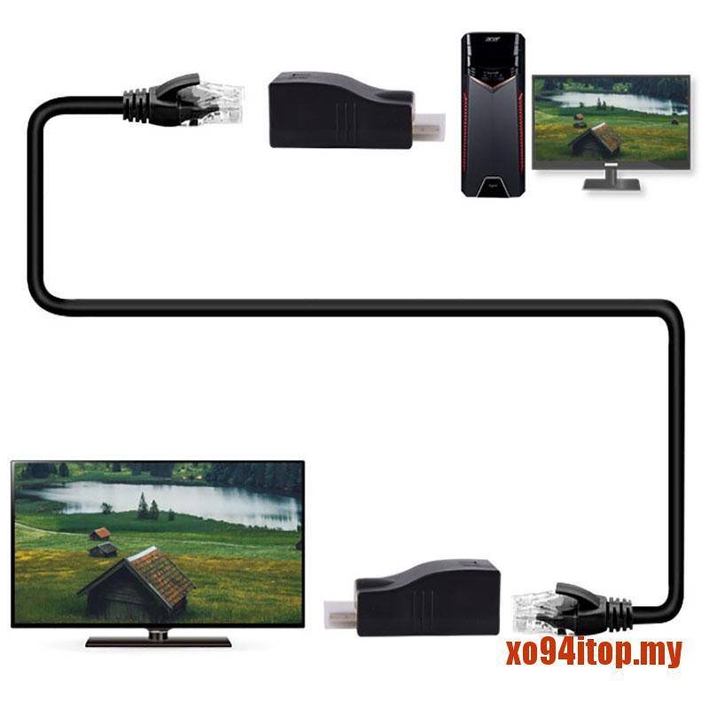 Cáp Chuyển Đổi 4k 3d Mi 1.4 30m Sang Rj45 Over Cat 5e / 6 Network Lan Ethernet Ad | BigBuy360 - bigbuy360.vn