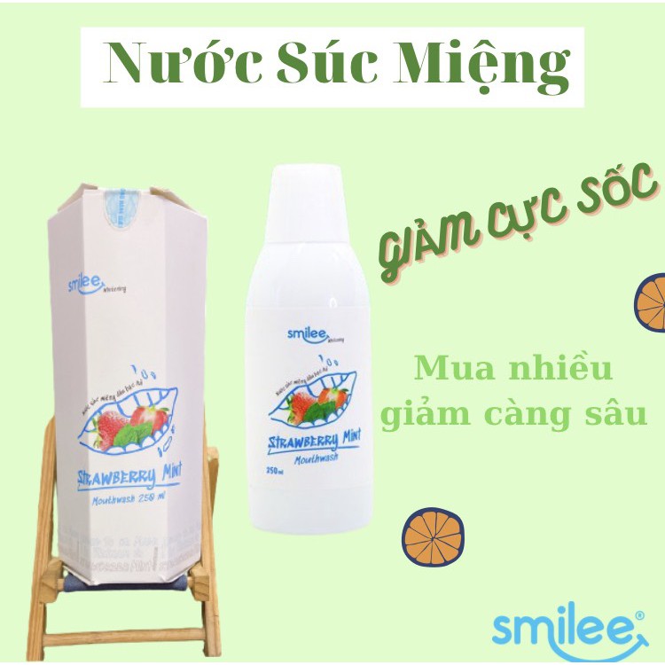 [QUÀ TỰ CHỌN]Bộ Kít Tẩy Trắng Răng Smilee Làm Trắng Răng Tại Nhà Bằng Máy Tra Gel Smilee Sau 7 NGày Giá Sĩ