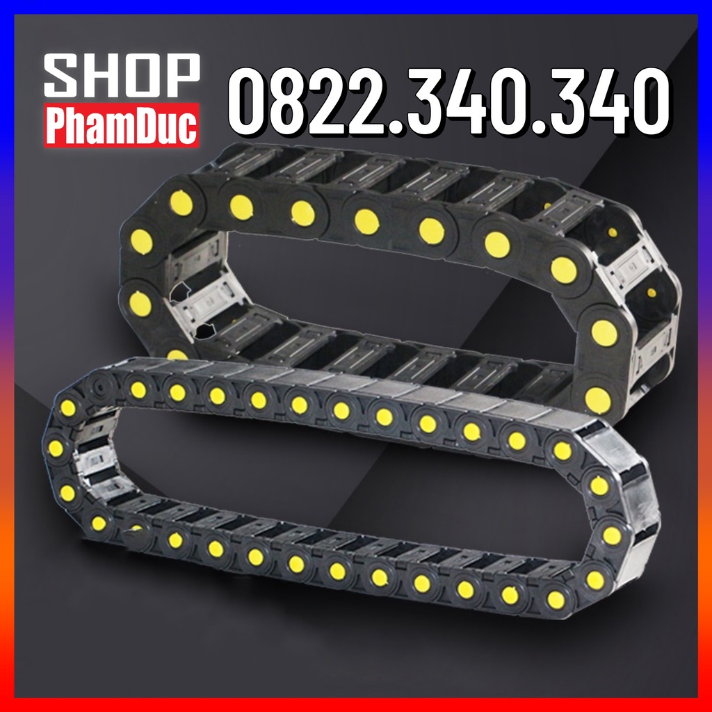 Xích nhựa luồn dây điện công nghiệp loại 25*38 đơn vị 1000mm