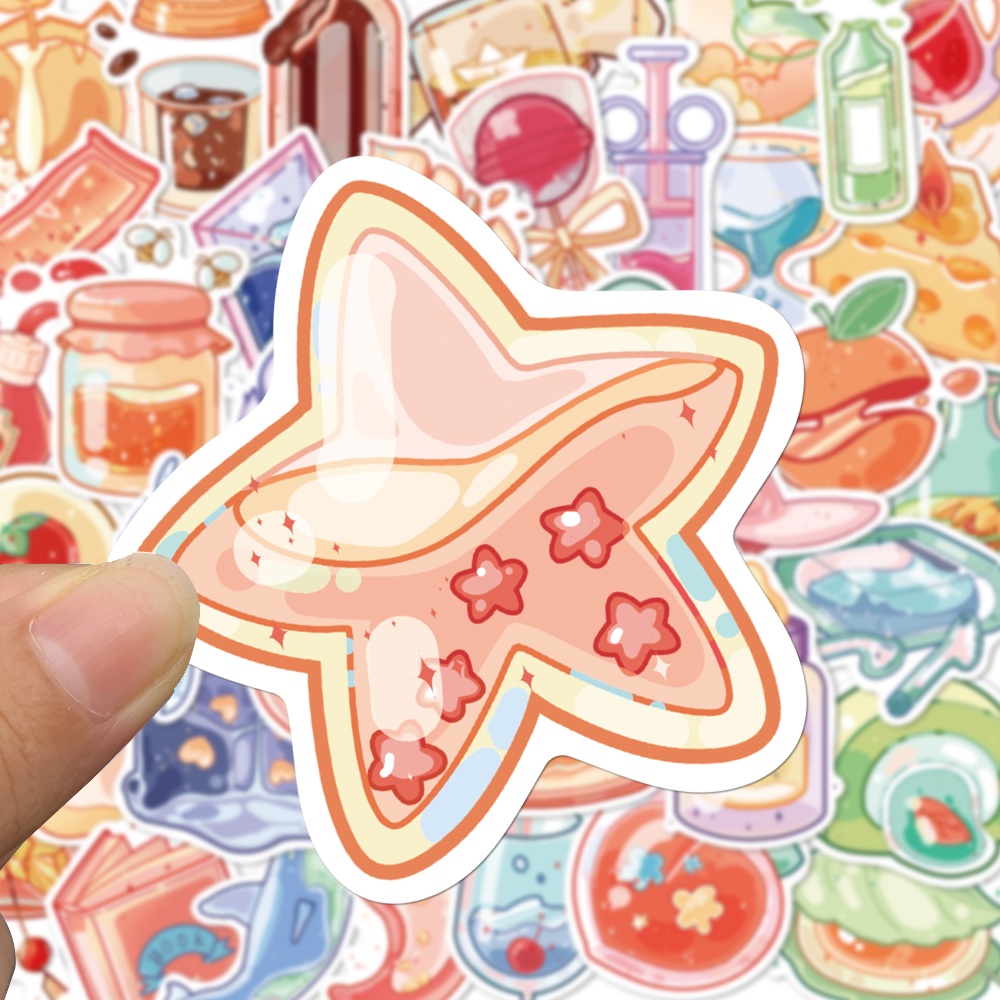 Set 10 / 30 / 50 Sticker Họa Tiết Hoạt Hình Trang Trí Đa Dụng Chất Lượng Cao