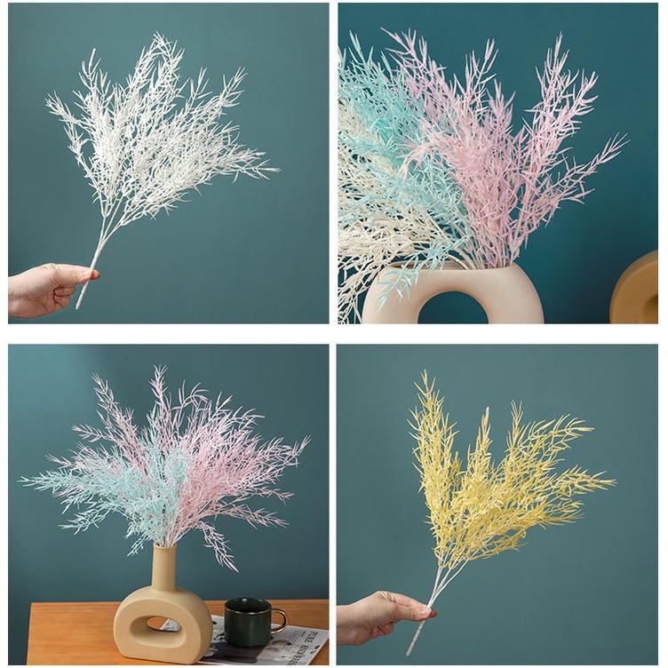 Mô phỏng hoa sương mù đám cưới cỏ rime cảnh quan đám cưới hoa chụp đạo cụ cây phòng khách phòng ăn trang trí phòng ăn hoa giả