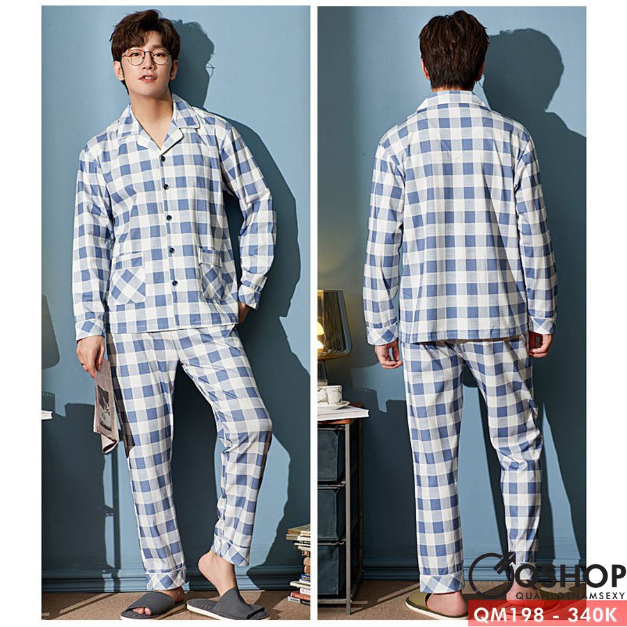 BỘ ĐỒ PIJAMA NAM THUN COTTON QM163-QM197-QM198
