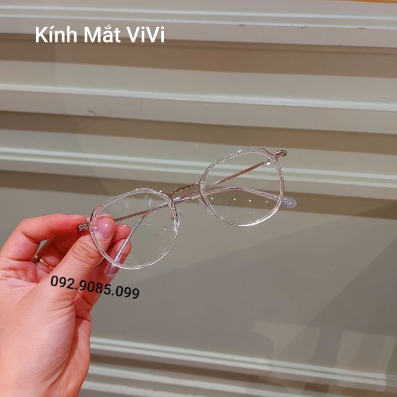 Gọng Kính Cận Kim Loại Nam Nữ Of8854 - Kính thời trang 0 độ hàn quốc + nhận cắt cận viễn loạn