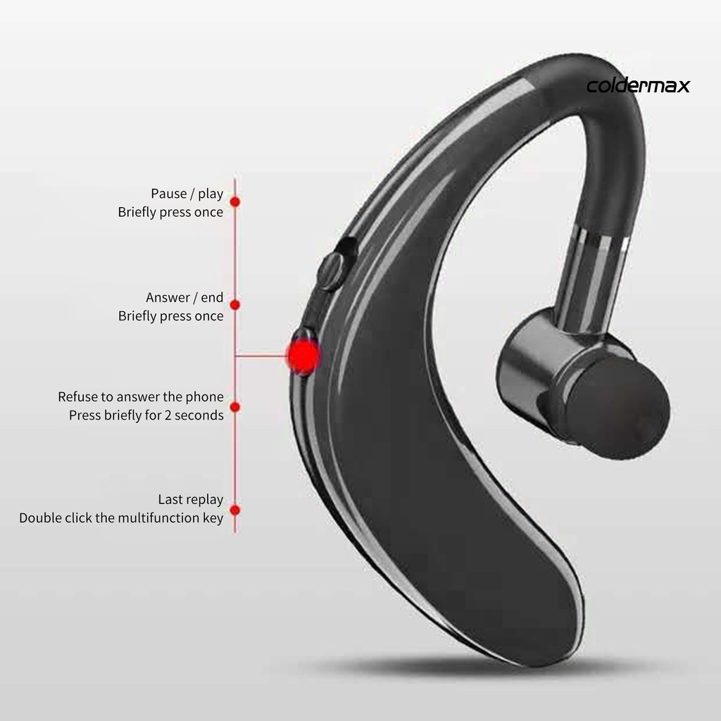 1 Tai Nghe Không Dây S109 Chống Ồn Xoay 180 Độ Bằng ABS Kết Nối Bluetooth 5.0 Kèm Mic Dùng Cho Doanh Nhân