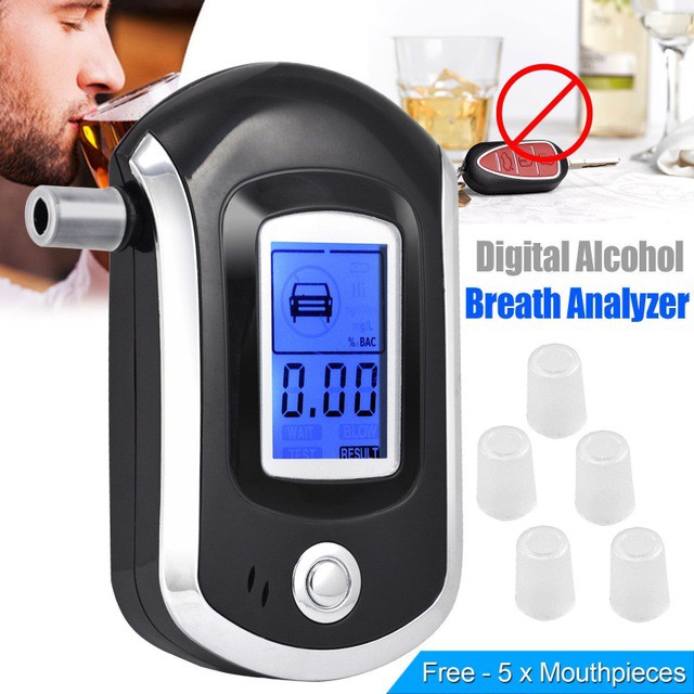 Máy Đo Nồng Độ Cồn Điện Tử Kèm Màn Hình Lcd