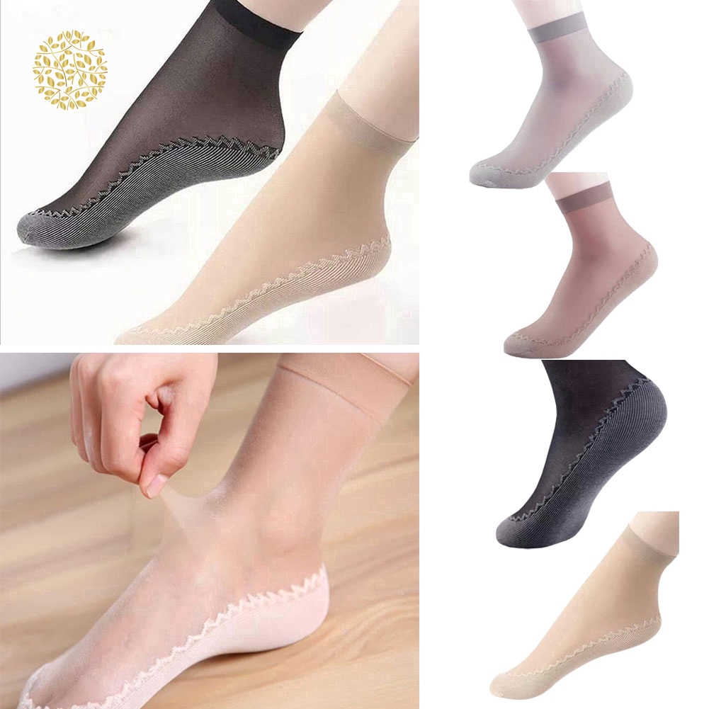 Đôi Vớ Trong Suốt Thoáng Khí Chống Trượt Dành Cho Nữ