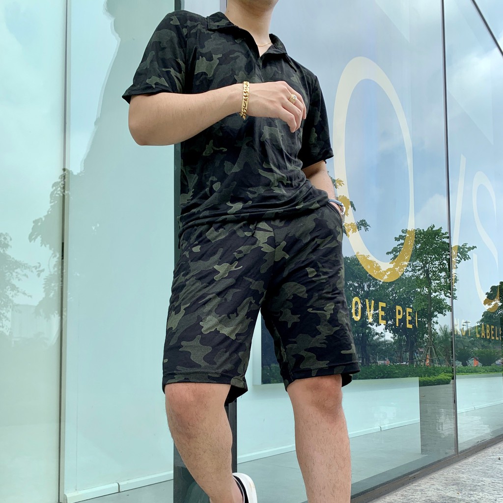 Set Camo Cotton - Chất liệu cotton cực mát, không bị bai xù | BigBuy360 - bigbuy360.vn