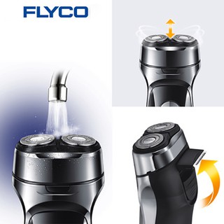 Máy cạo râu flyco 2 lưỡi kép thân máy kháng nước sạc nhanh 1 giờ fs879vn - ảnh sản phẩm 6