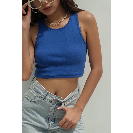 Áo CROPTOP Ba Lỗ Nữ Croptop Tison trơn sát nách không tay Ôm Body chất thun gân siêu dày dặn co giãn tốt Basic Ulzzang