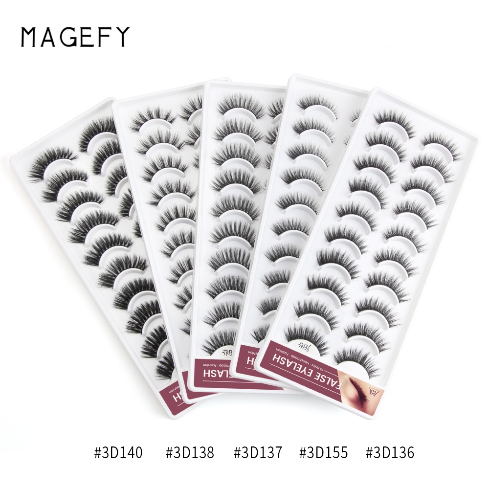 Bộ 10 cặp lông mi giả MAGEFY 3D
