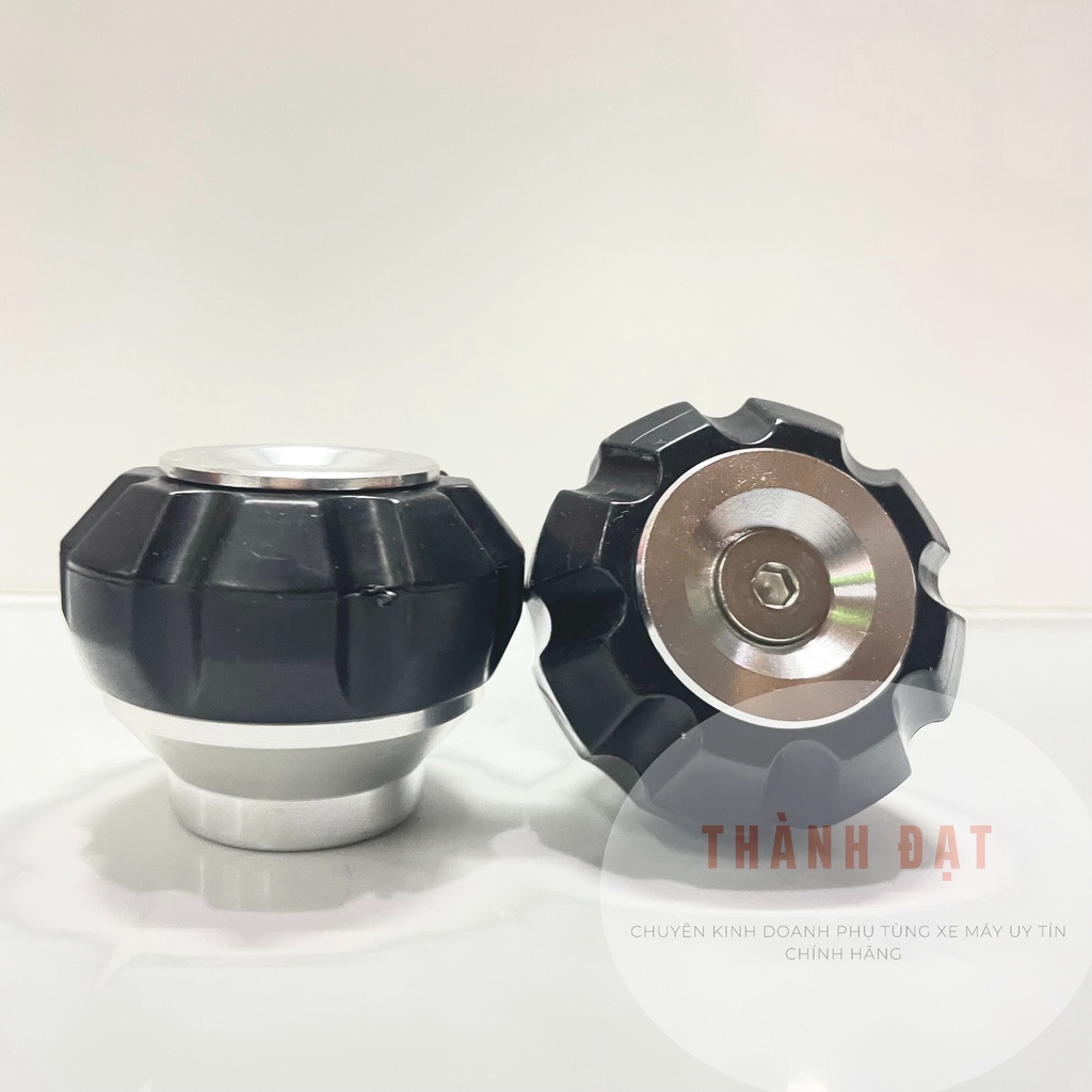 Gù chống đổ xe máy trước và sau CNC nhôm siêu bền