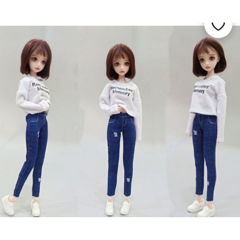quần jean body cho búp bê 30cm barbie xinyi blyther muse fr