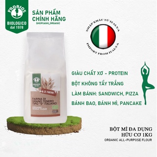 Bột Mì Đa Dụng Hữu Cơ 1kg ProBios - Bột làm bánh chuyên dùng - Bánh bao, sandwich, pizza