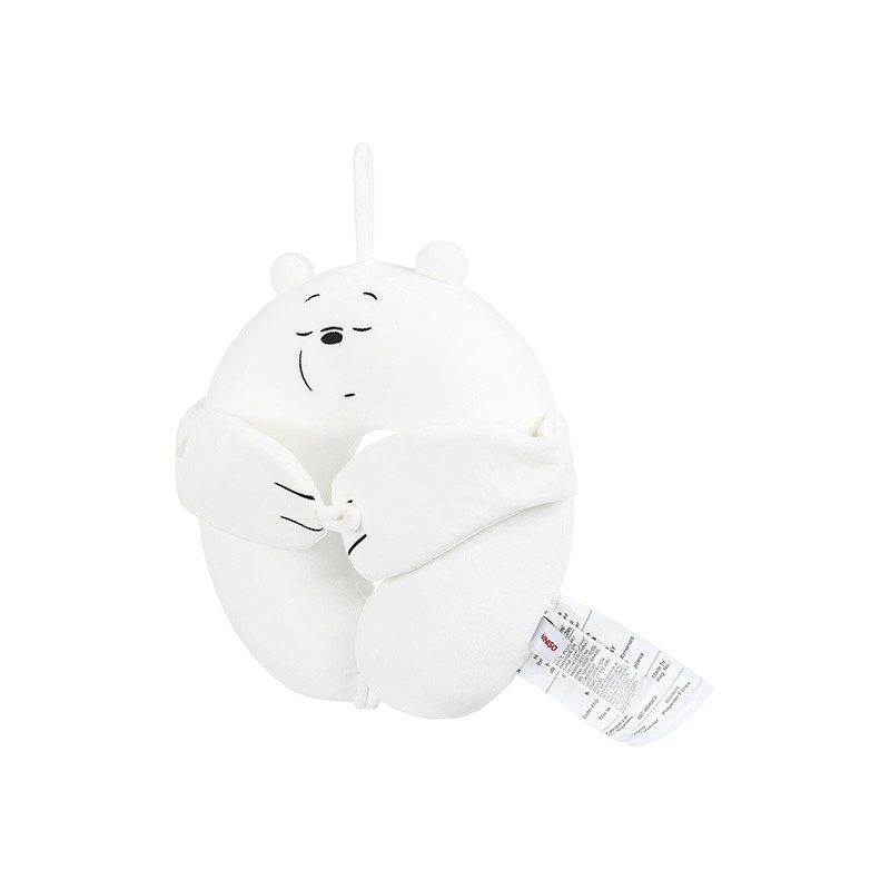 Gối Kê Cổ Bông Chữ U Cao Cấp Miniso chữ U kèm bịt mắt - We Bare Bears 3.0