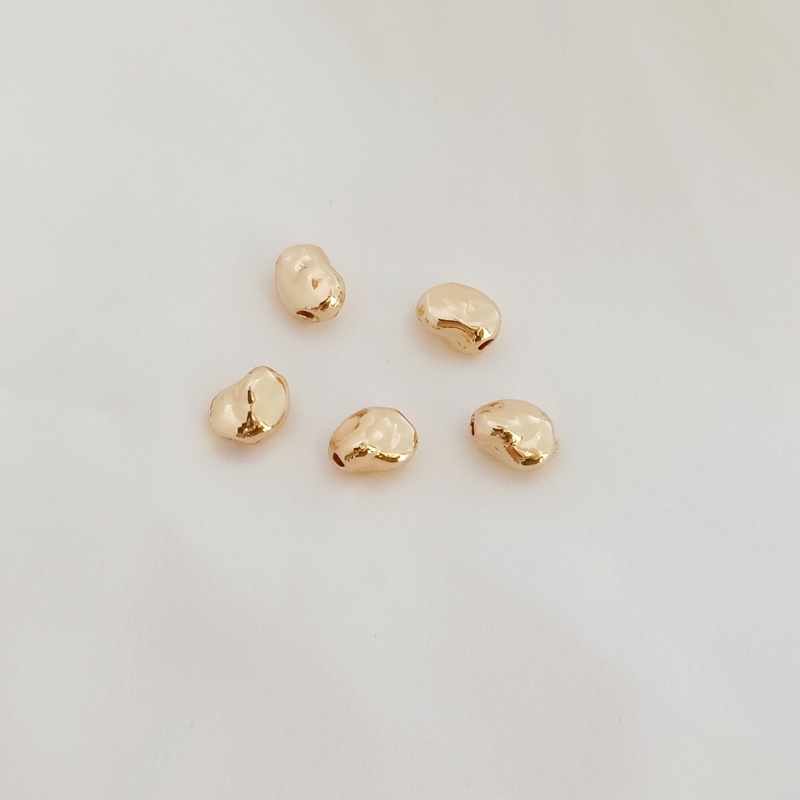 Hạt Xỏ Bằng Đồng 14K Hình Vuông Tròn Nhiều Màu Sắc Dùng Làm Trang Sức DIY