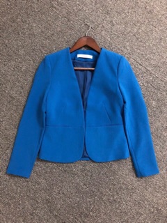 Blazer mango màu xanh coban