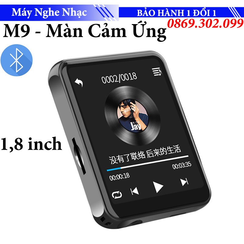 Máy nghe nhạc Ruizu M9 MP3 có Bluetooth cao cấp Ruizu M9 - Hifi Music Player - Màn hình cảm ứng 1.8inch - Lossless