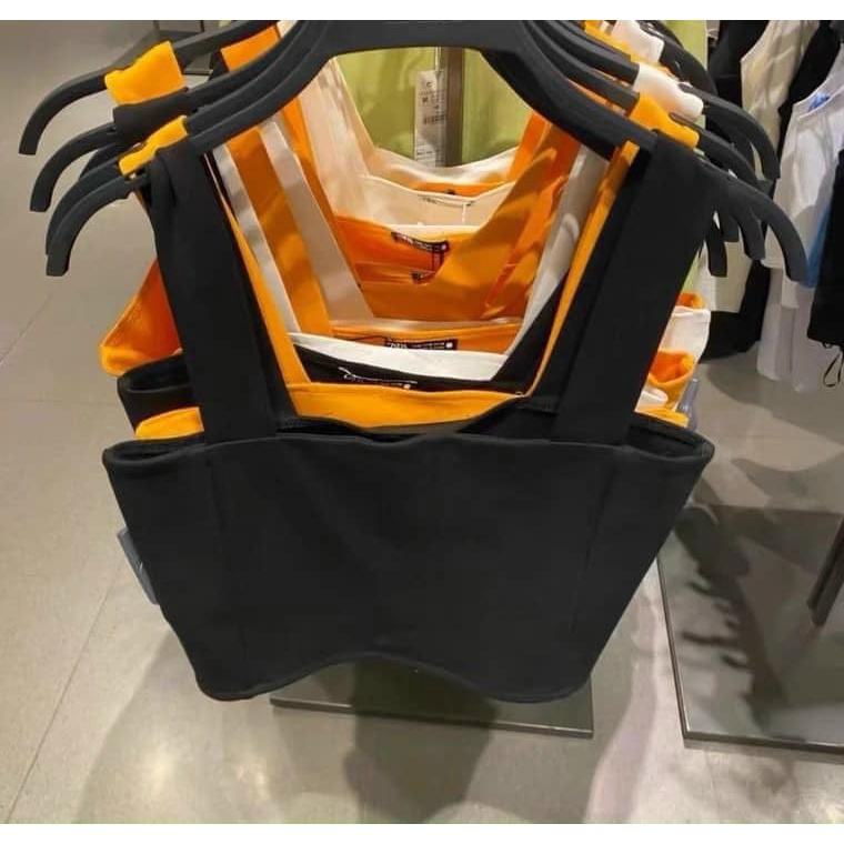 Áo thun nữ  zip hai dây cổ vuông dáng croptop