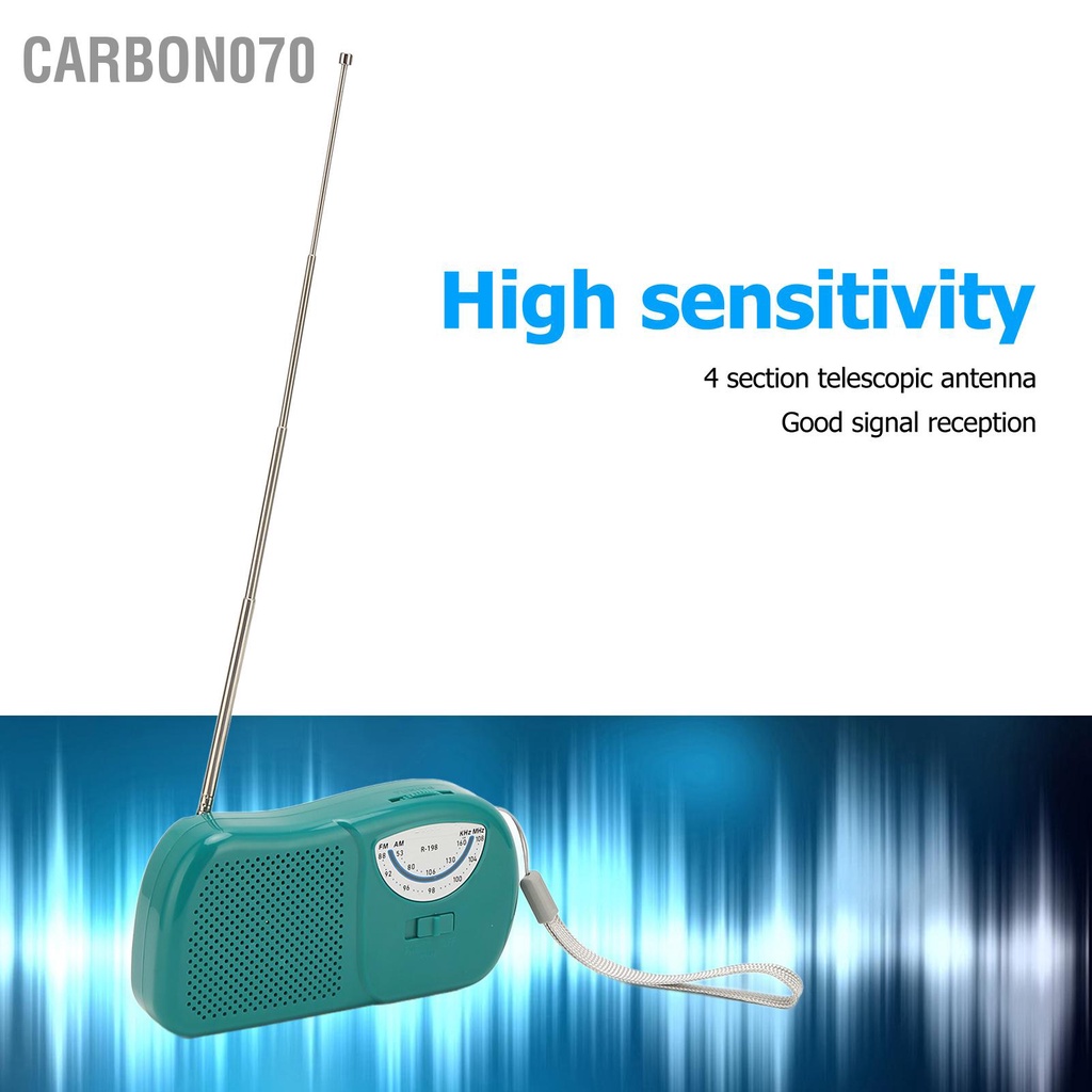 Radio FM AM Mini Độ Nhạy Cao Kèm Loa Tiện Dụng Cho Gia Đình / Ngoài Trời