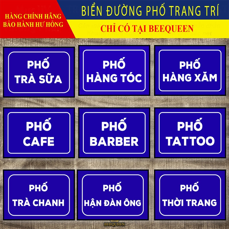 Biển Đường Phố Trang Trí Siêu Đẹp Cho Các Chủ Shop