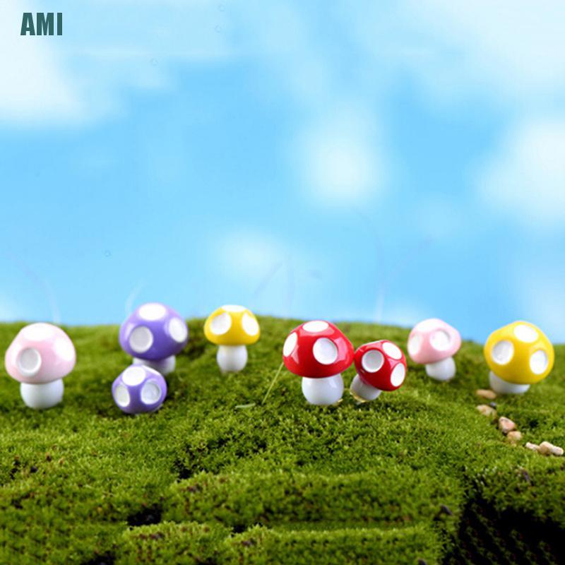 Set 10 / 20 Đồ trang trí Cây Nấm Mini Trang Trí Sân Vườn