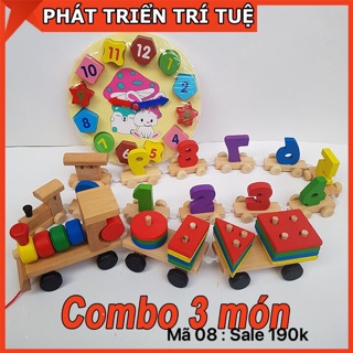 Combo 7 món đồ chơi gỗ thông minh cho bé