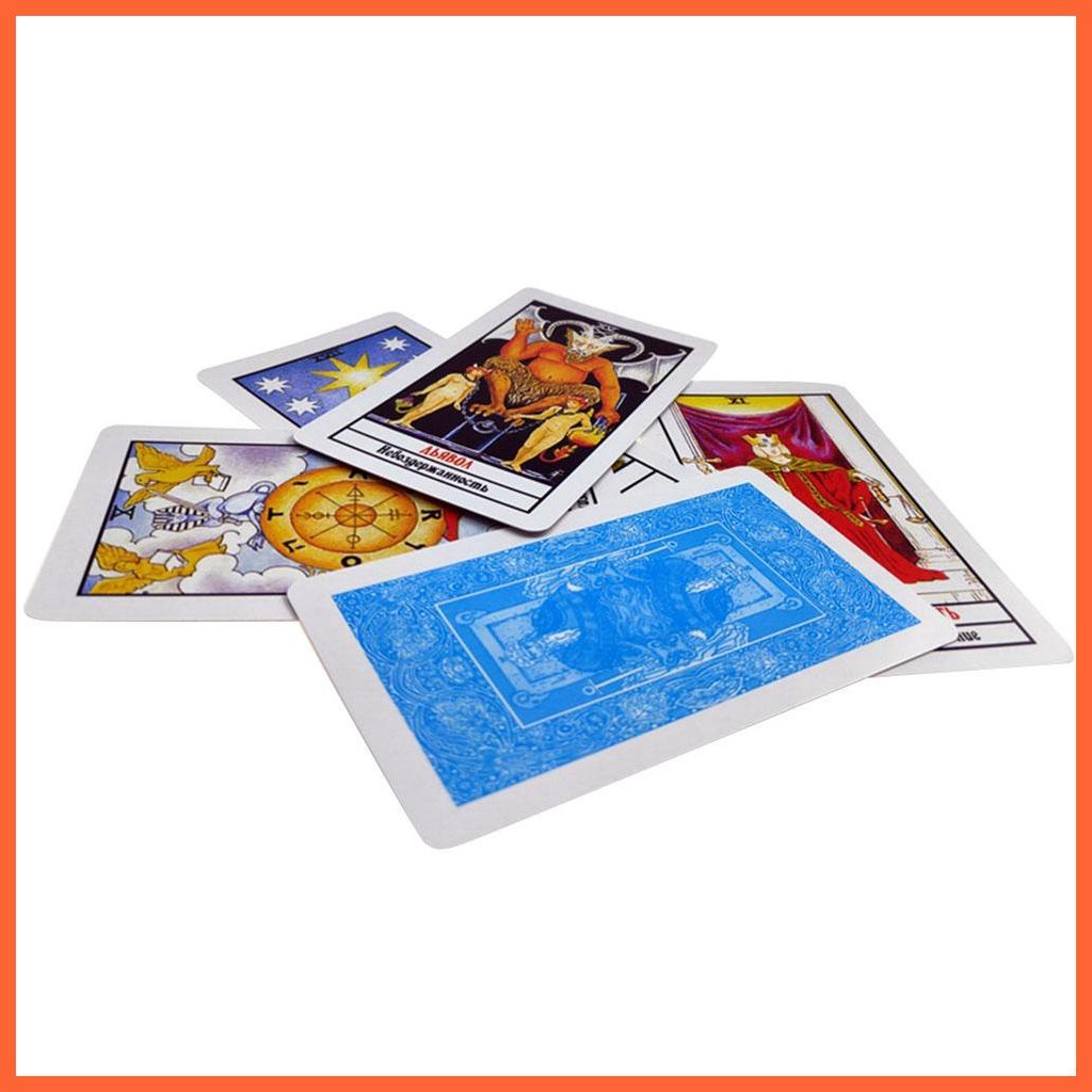 Bộ Bài Tarot Tiếng Nga Nhiều Màu Sắc Kèm Hộp Đựng