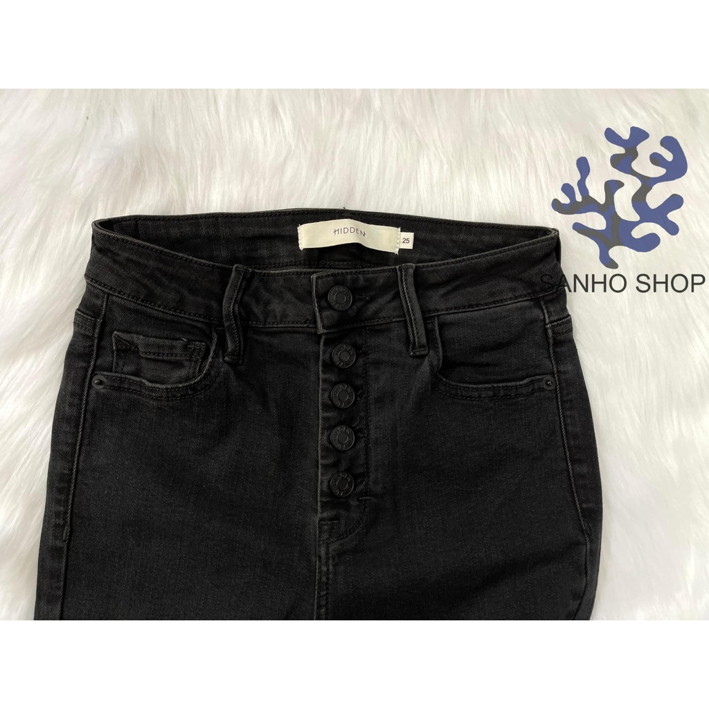 QUẦN JEAN HIDDEN HIGH RISE BUTTON FLY SKINNY