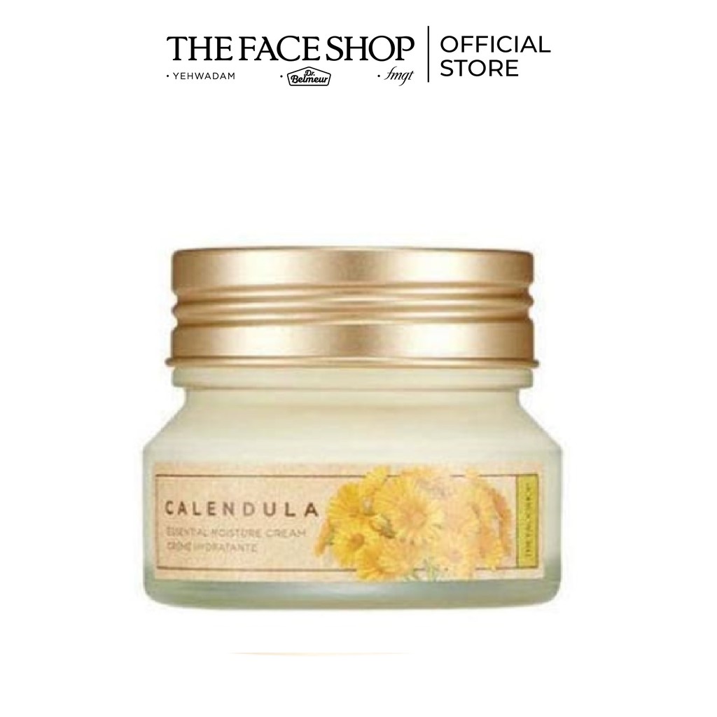 [Mã FMCGMALL -8% đơn 250K] Kem Dưỡng Làm Dịu Da TheFaceShop Calendula Essential Moisture Cream 50ml