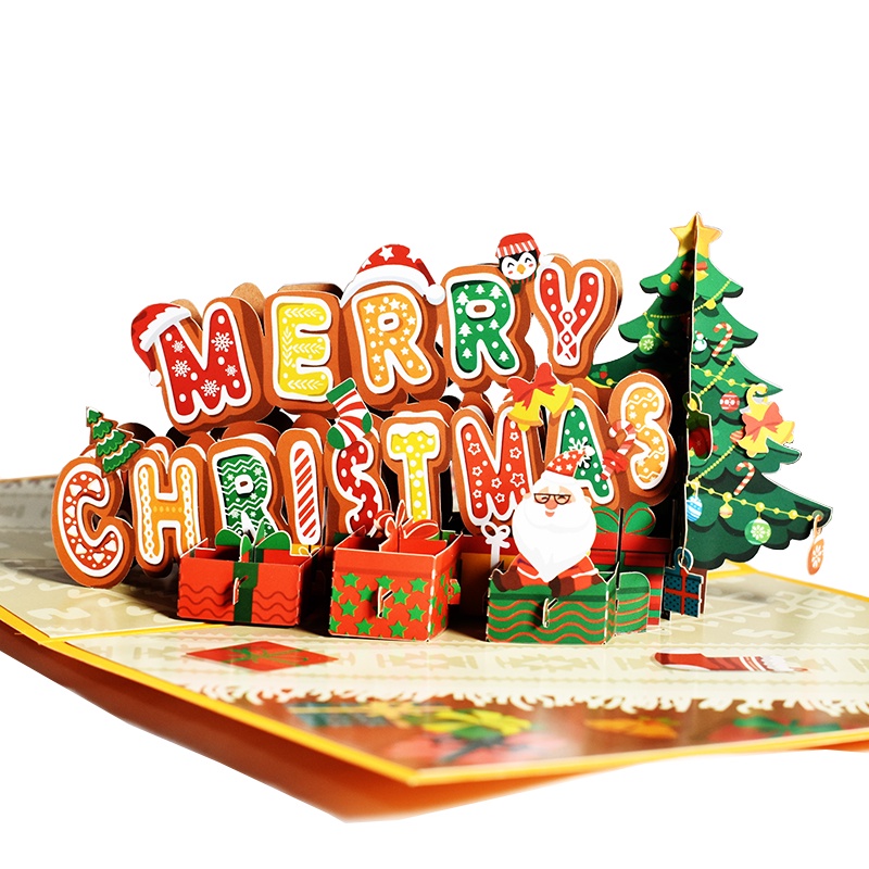 Bộ 1 Thiệp Giáng Sinh 3D