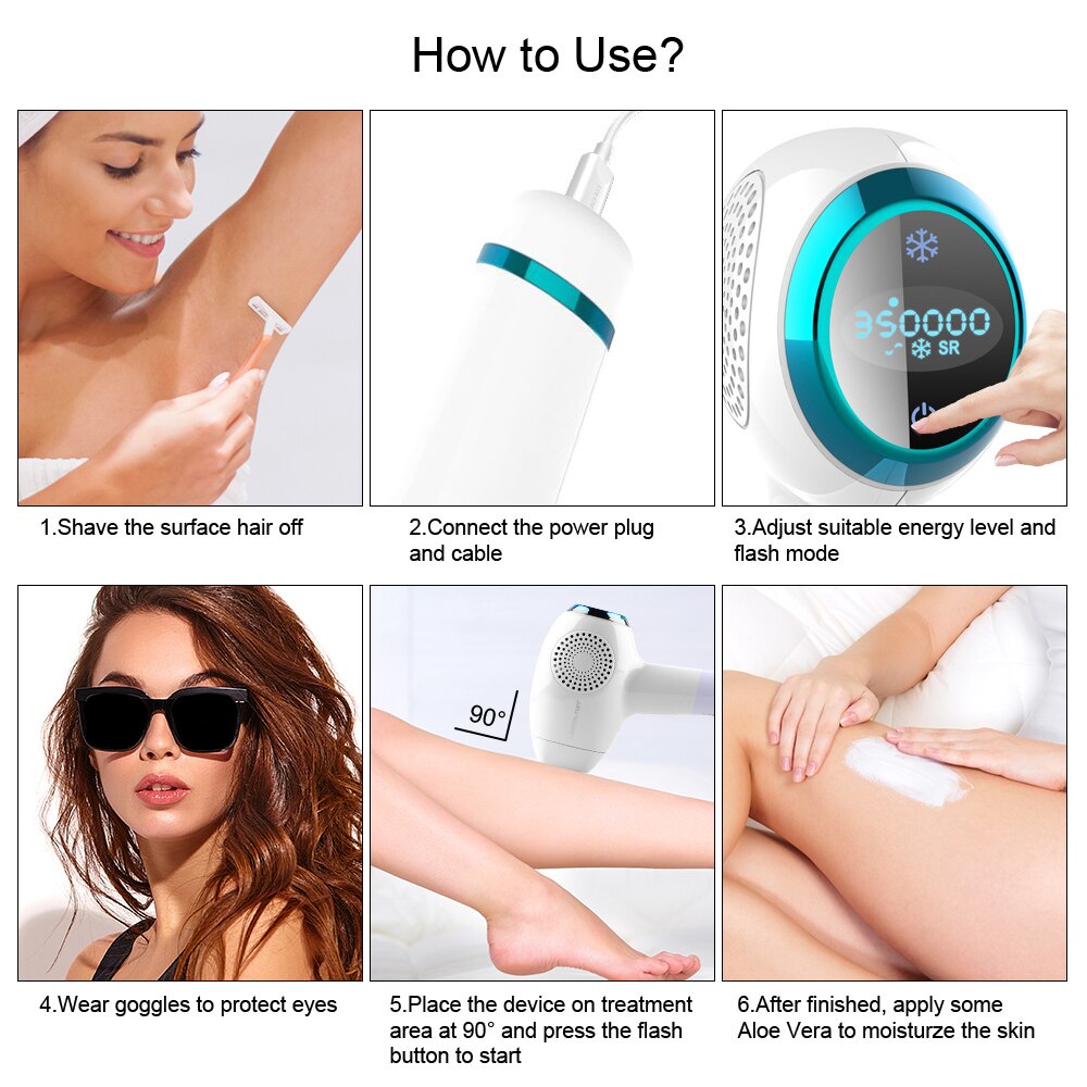 Máy Tẩy Lông T011C Lescoton IPL Laser Dành Cho Nữ