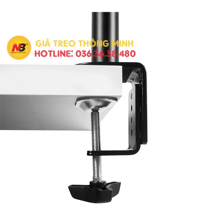 Giá Treo 2 Màn Hình M052 / MS02 17 - 27 Inch - GiáTreo Hai Màn Hình Kẹp Thành Bàn [ Rẻ Hơn NB F160 - NB H180 ]