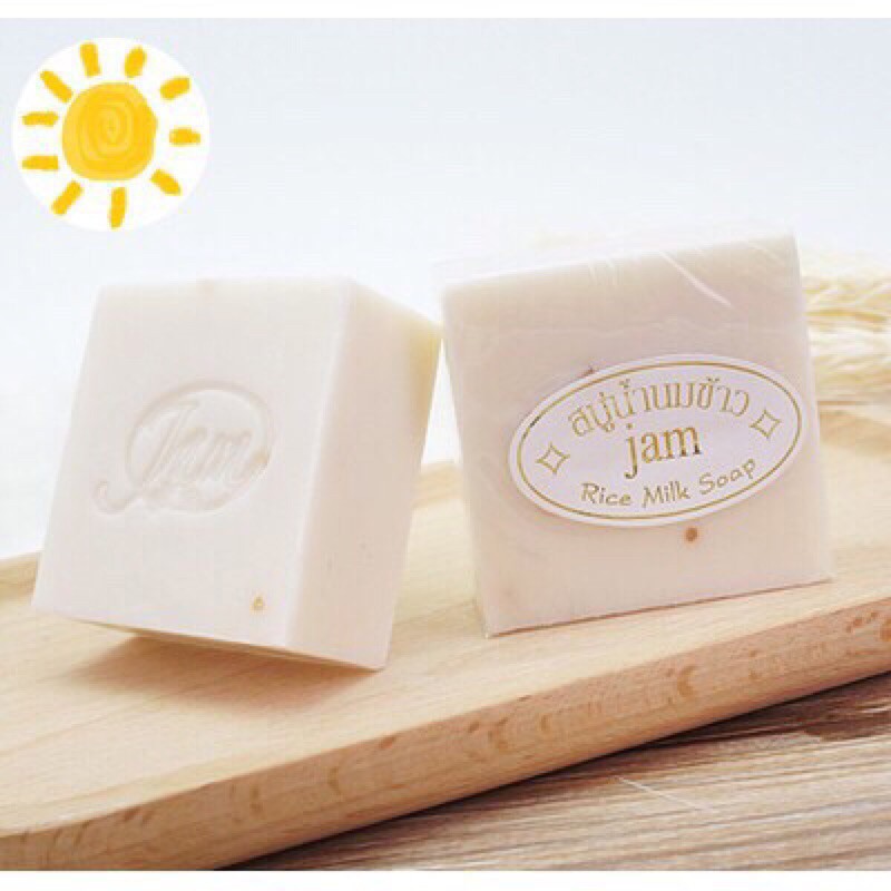 Bánh xà bông cám gạo Thái Lan Jam Rice Milk Soap giúp làn da trắng sáng mịn màng | WebRaoVat - webraovat.net.vn