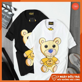 Áo phông nam cổ tròn❤️ Freeship 50K❤️áo cộc tay in 3D hình gấu drew GZ505