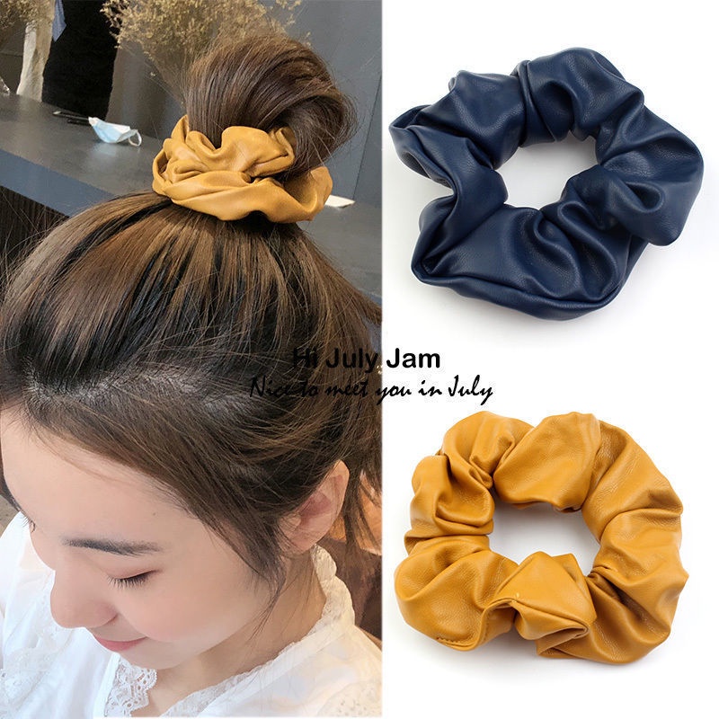 Dây Buộc Tóc Thiết kế Vải Lông Trơn, Dây Thun NOVSET Nhiều Mẫu Phong Cách Hàn Quốc Cho Nữ