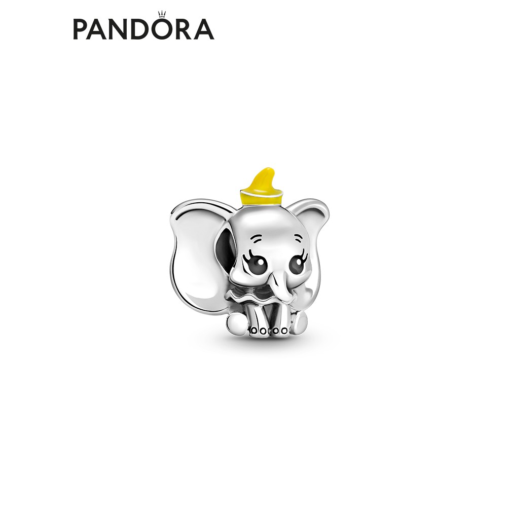 DISNEY Pandora Dây Chuyền Mạ Bạc 925 Hình Voi Dumbo Xinh Xắn