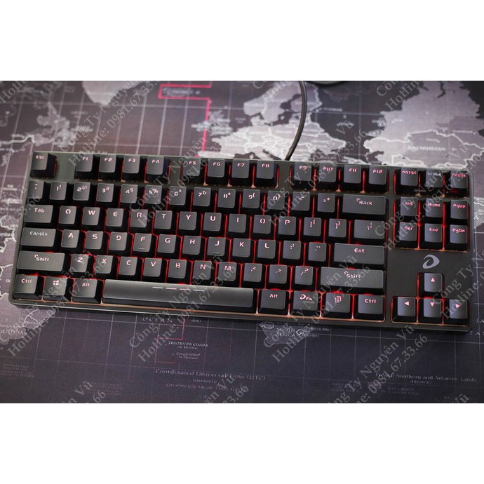 Bàn phím cơ DareU DK87 BH 2 năm chính hãng (Black/White) | BigBuy360 - bigbuy360.vn