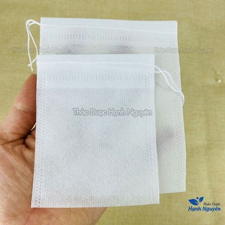 Túi lọc trà thảo mộc kèm dây rút tiện lợi, túi lọc từ vải không dệt, nhiều kích thước