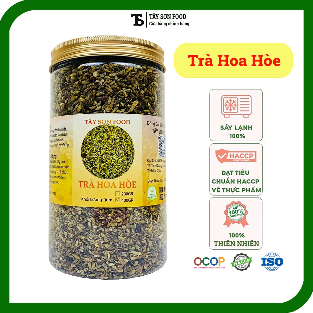 HŨ 400GR Trà Hoa Hòe Sấy Khô Thượng Hạng Thơm Ngọt - Tây Sơn Food