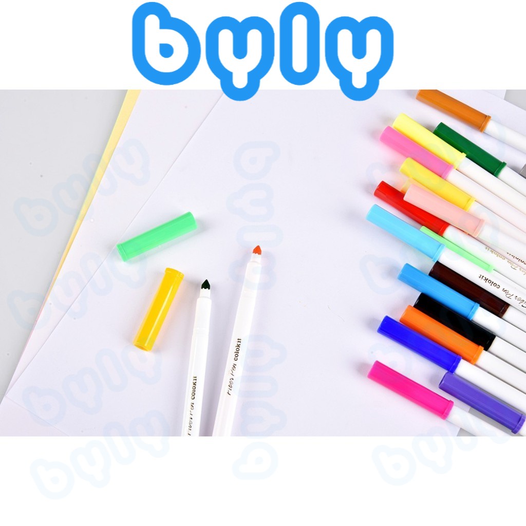 [Lẻ] Bút lông màu Fiber Pen Colokit - Crayola Super Tips tô màu viết vẽ thư pháp ngòi brush nét thanh nét đậm