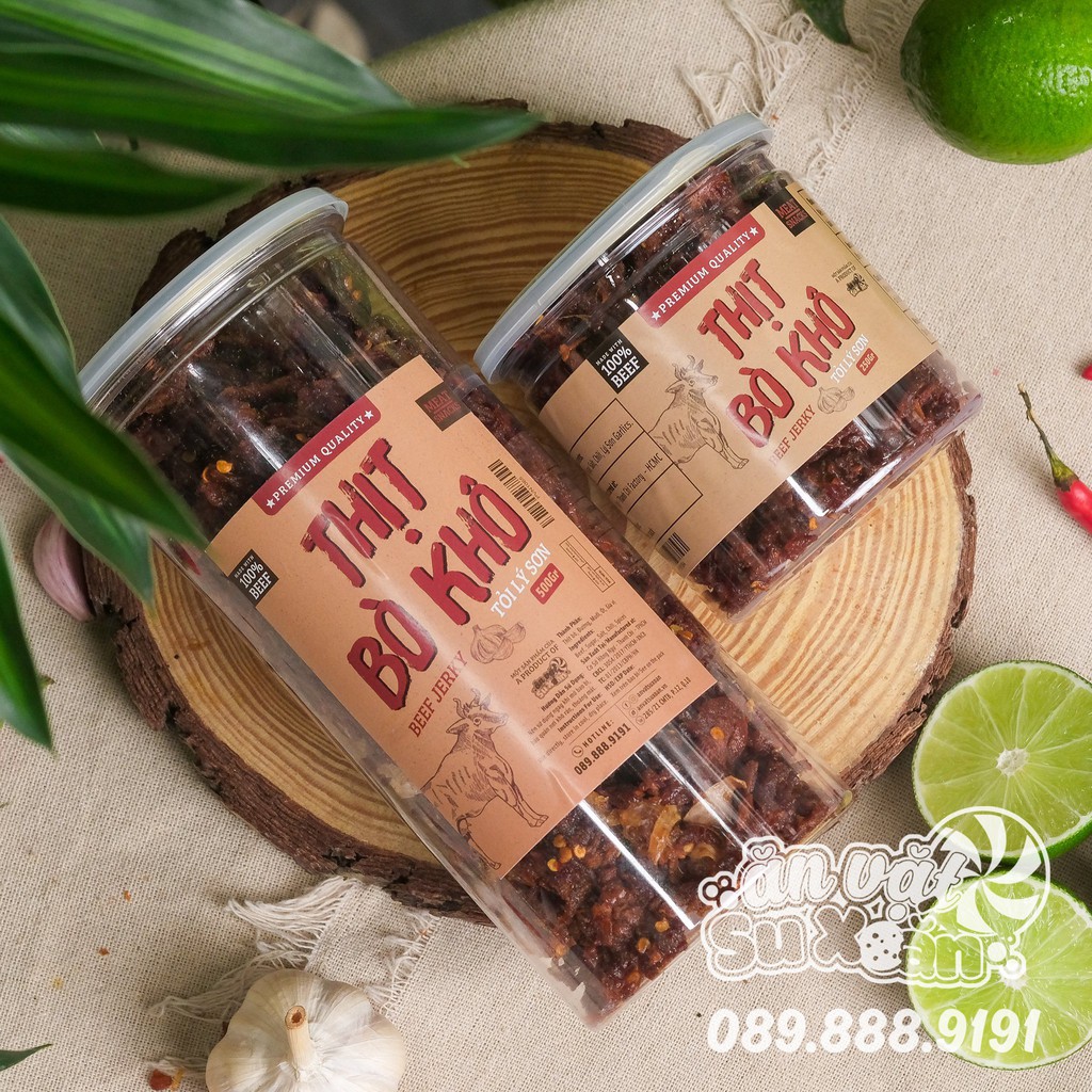 Khô bò tỏi lý sơn Ăn Vặt Su Xoắn | BigBuy360 - bigbuy360.vn