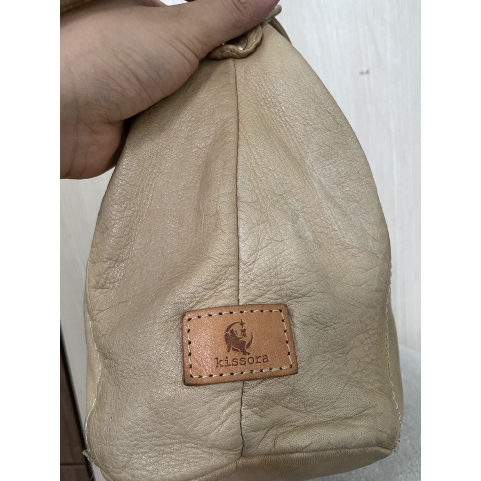 Túi đeo chéo da thật