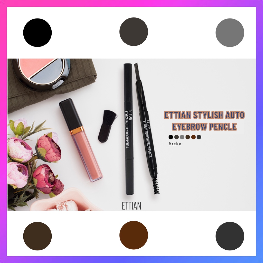 Chì kẻ chân mày tạo nét tự nhiên như chân mày thật, không lem, chống trôi, bám dính trong thời gian lâu dài ‎[ETTIAN Natural auto eyebrow pencil 0.2g] | BigBuy360 - bigbuy360.vn