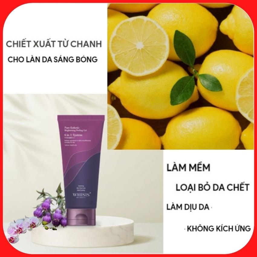 Tẩy Tế Bào Chết Da Mặt WHISIS Pure Esthetic Brightening Peeling Gel 120ml Dưỡng Làm Trắng Da Mỹ Phẩm Hàn Quốc Chính Hãng