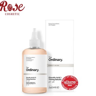 Toner The Ordinary  tẩy da chết  Glycolic Acid 7% Toning Solution (240ml)
