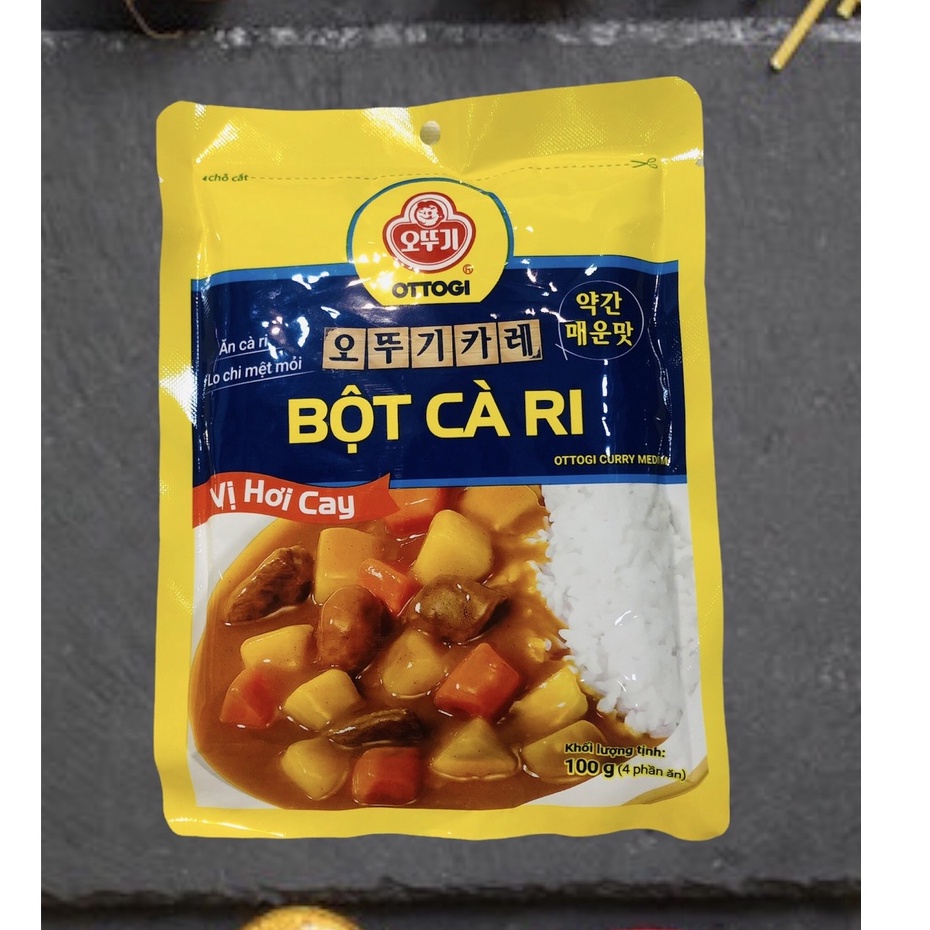 BỘT CÀ RI HƠI CAY HÀN QUỐC OTTOGI 100G