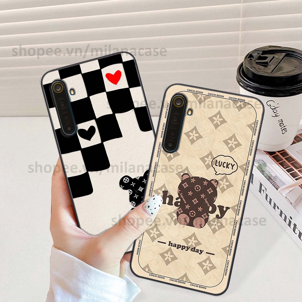 Ốp Realme 6 / 6 Pro gấu be@rBrick gấu Teddy Kaws siêu đẹp, phong cách, cá tính