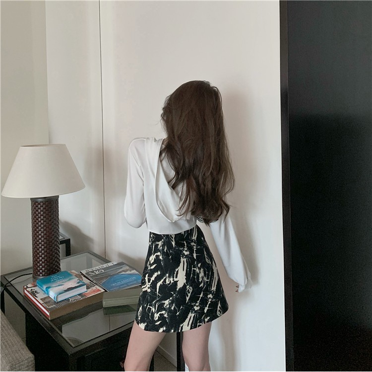 【Cocory】Chân Váy Chữ A Lưng Cao Phối Màu Nhuộm Độc Đáo Phong Cách Retro Hàn Quốc | BigBuy360 - bigbuy360.vn