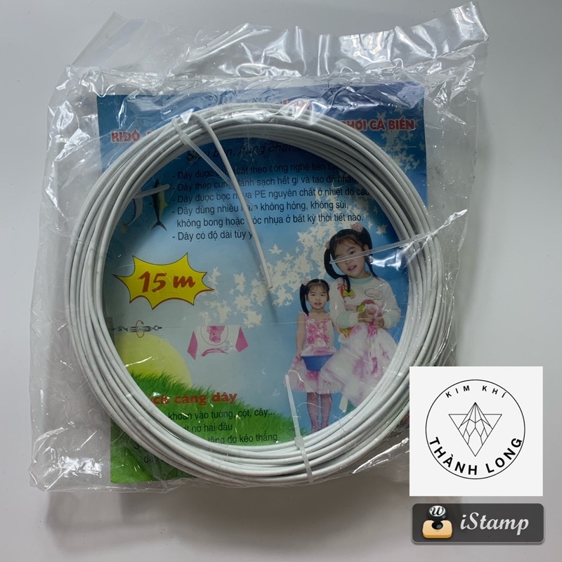 Dây treo màn rèm , dây treo quần áo, ri đô dây phơi cá 5m 15m